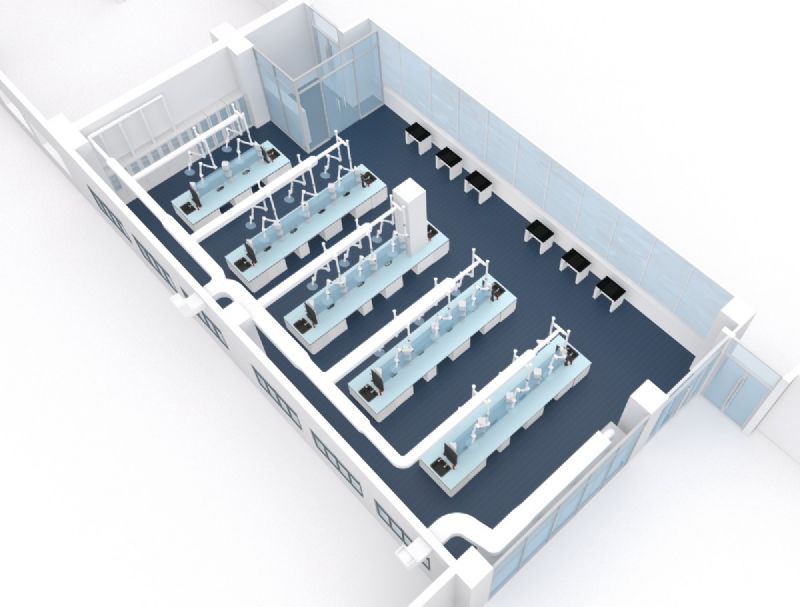 山東工業技師學院---實驗室排風系統工程