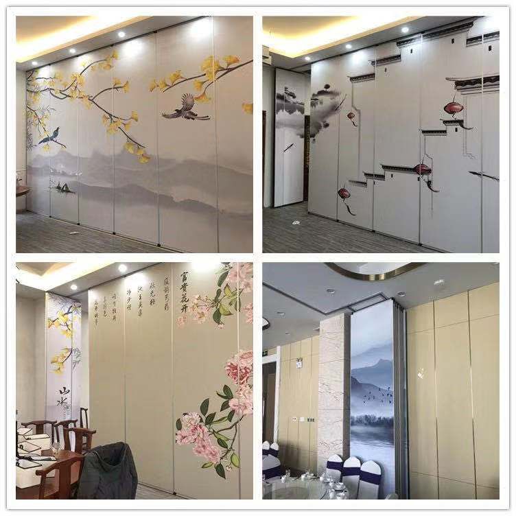 山東酒店活動(dòng)隔斷,吊軌道隔斷工程