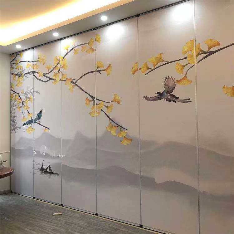 山東酒店活動(dòng)隔斷,吊軌道隔斷工程