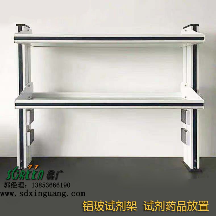 濰坊實(shí)驗(yàn)室工作臺(tái) 試驗(yàn)室實(shí)驗(yàn)臺(tái) 鋁玻試劑架置物架子