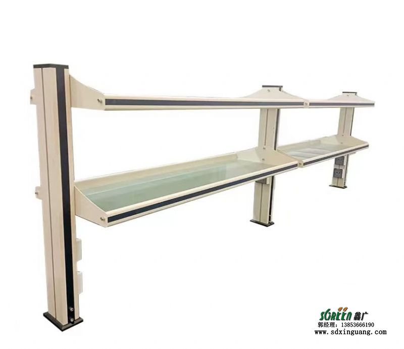 山東實驗室家具化驗室操作臺鋁玻試劑架